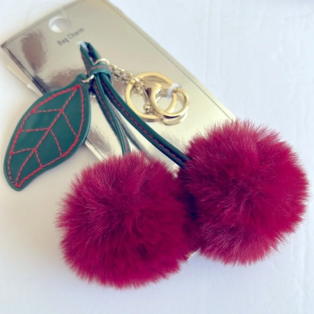 Madden Girl Red Cherry Bag Charm/key ring